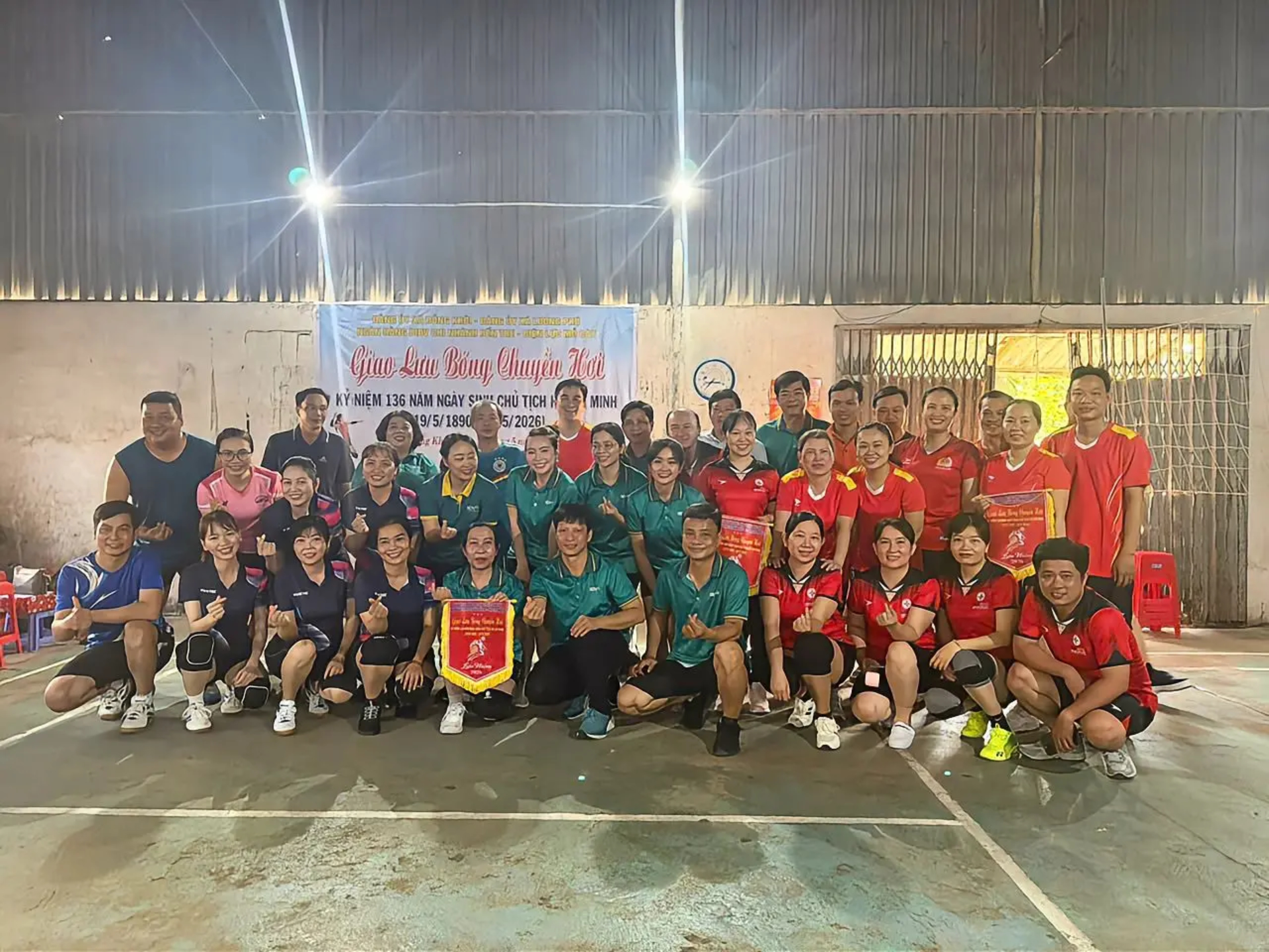 Xã Đồng Khởi tổ chức giao lưu bóng chuyền hơi chào mừng kỷ niệm 136 năm Ngày sinh Chủ tịch Hồ Chí Minh (19/5/1890-19/5/2026)