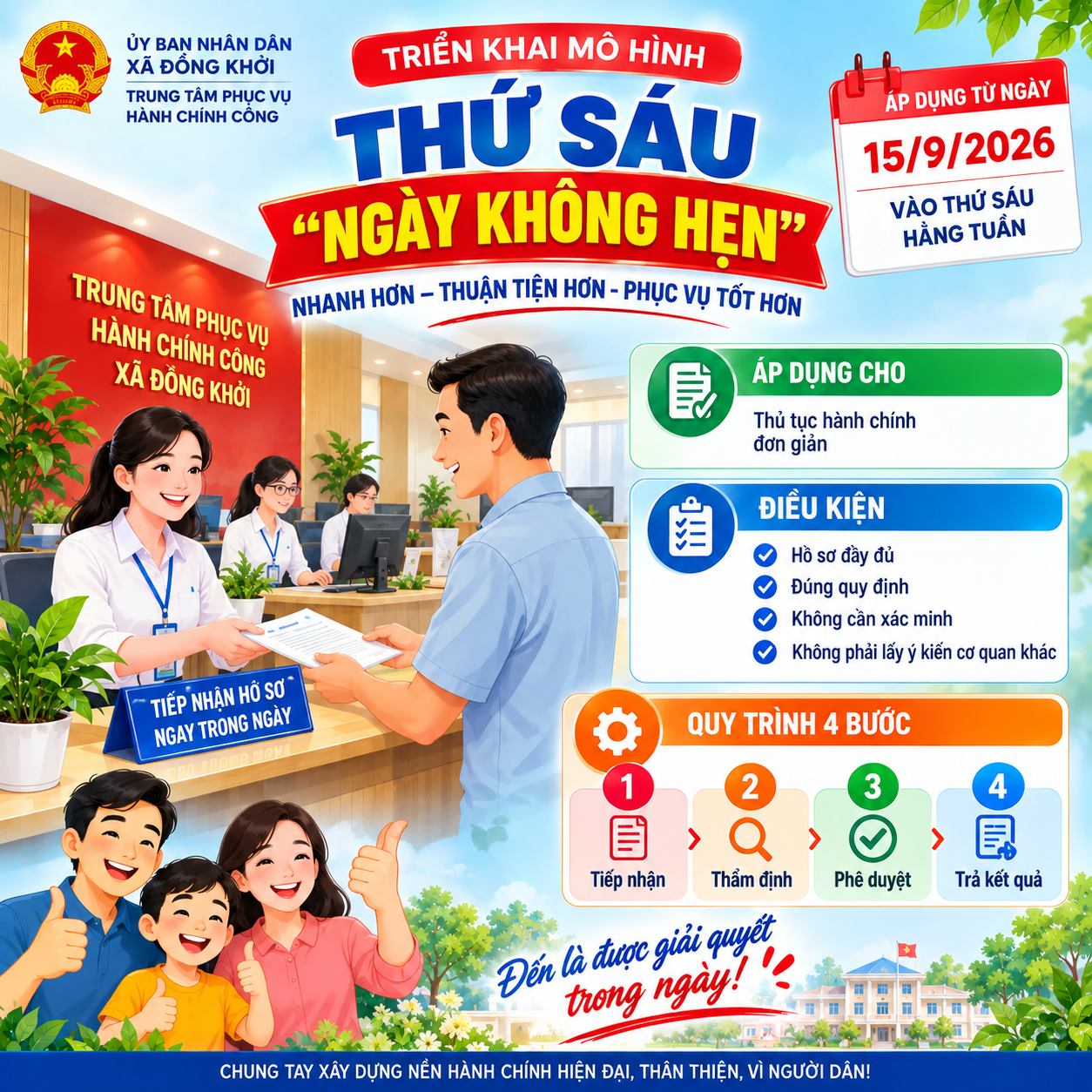 ĐỒNG KHỞI TRIỂN KHAI MÔ HÌNH THỨ SÁU “NGÀY KHÔNG HẸN”