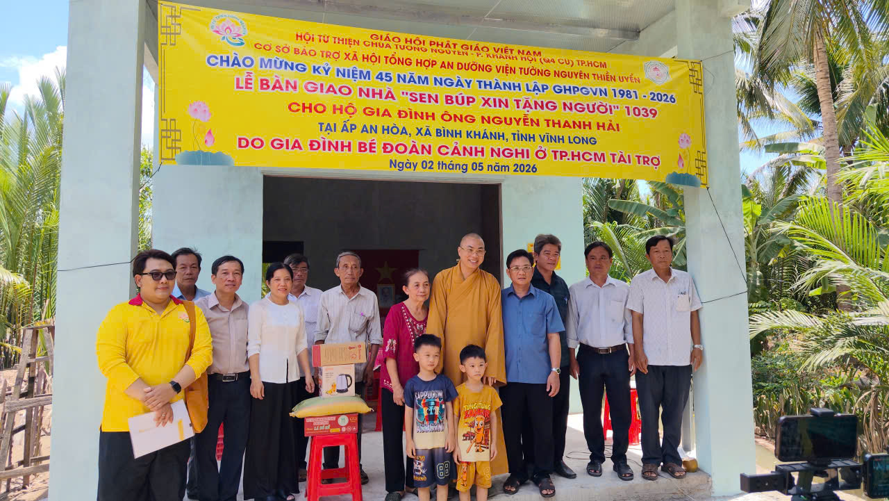 Xã Đồng Khởi: Bàn giao nhà tình thương tại ấp An Thạnh
