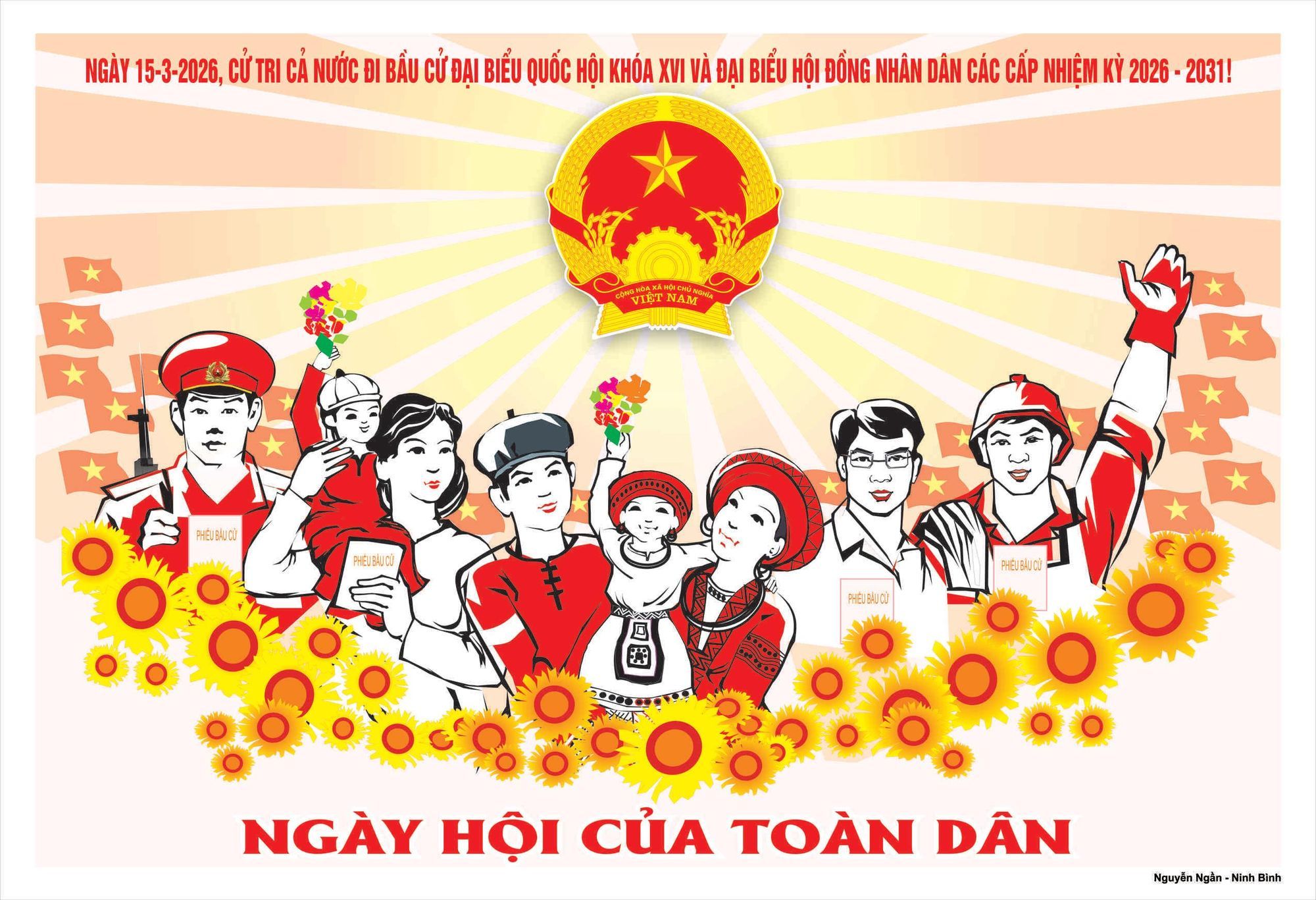 Xã Đồng Khởi công bố danh sách chính thức những người ứng cử đại biểu Hội đồng nhân dân xã, nhiệm kỳ 2026 – 2031