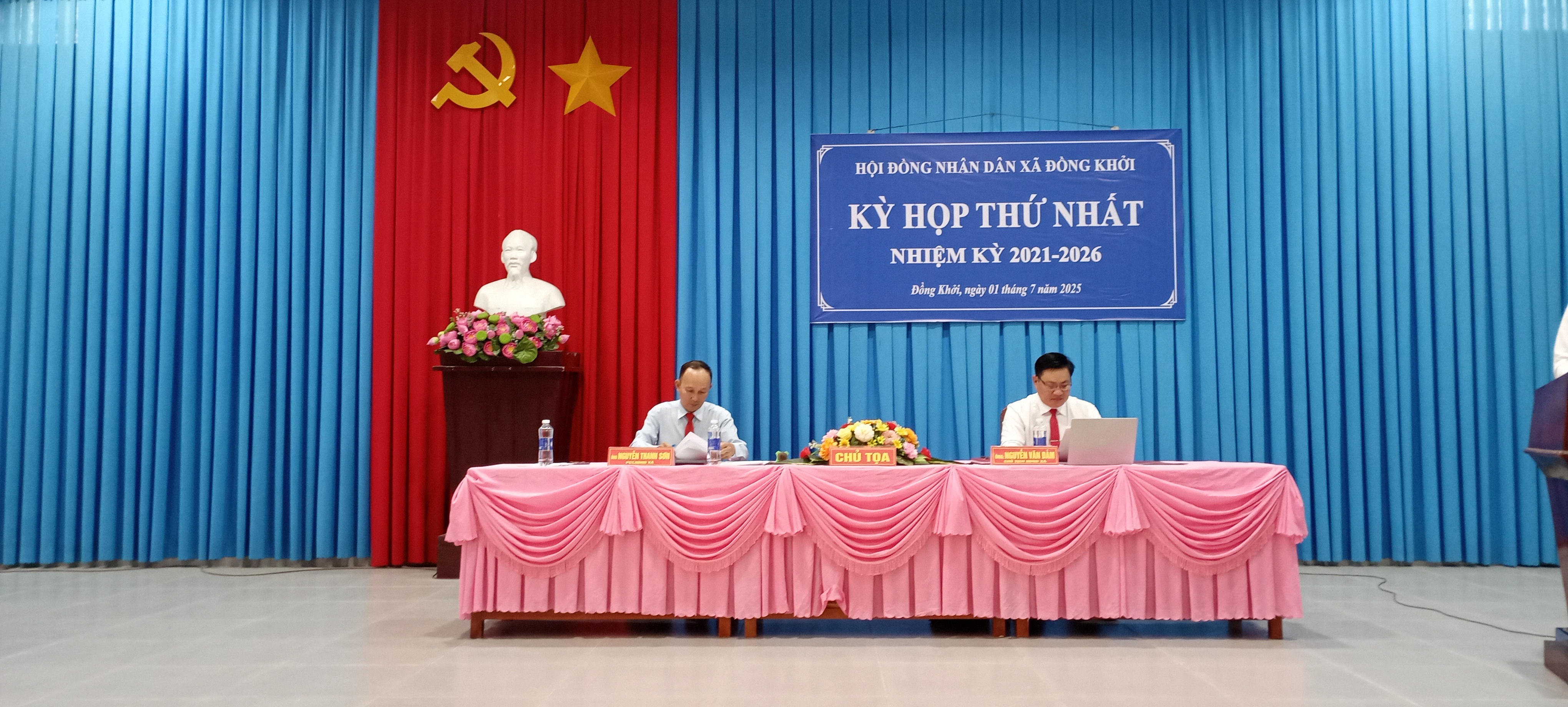 Kỳ họp thứ nhất HĐND xã Đồng Khởi, nhiệm kỳ 2021-2026

